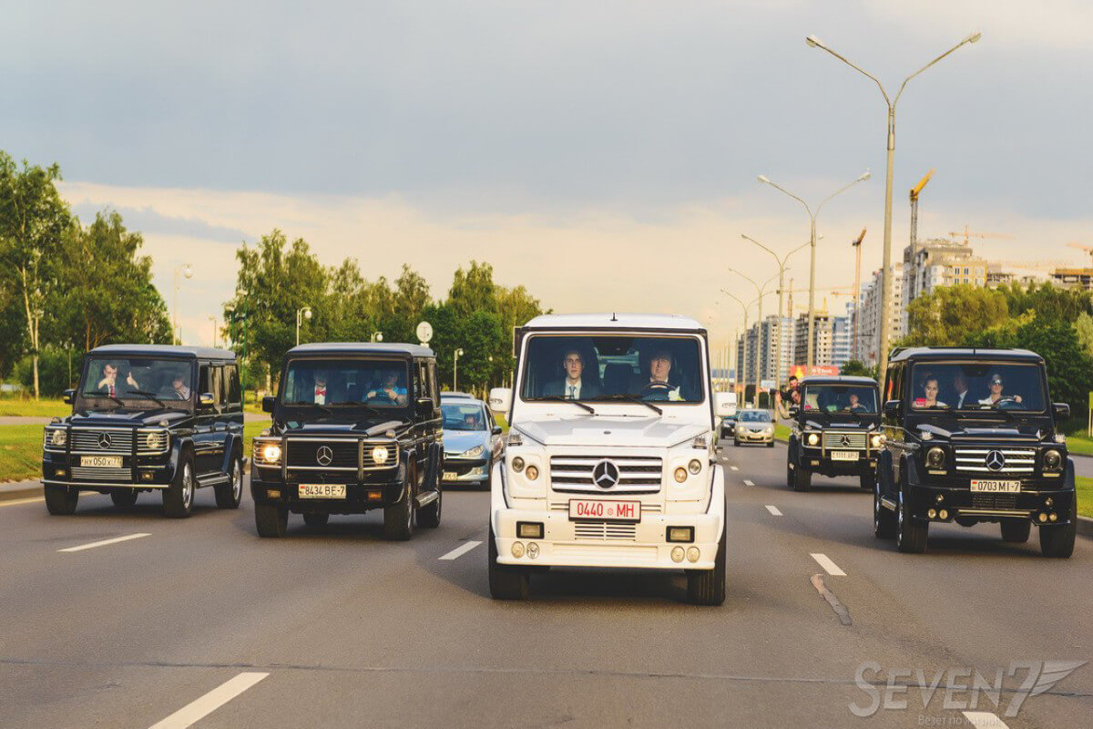 Аренда Mercedes Gelandewagen белый в Минске